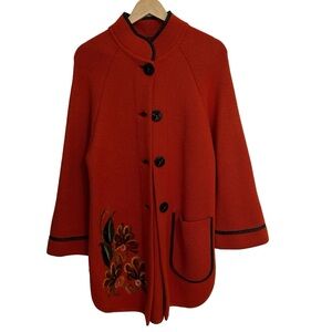 Gorgeous Floral Sweater Coat